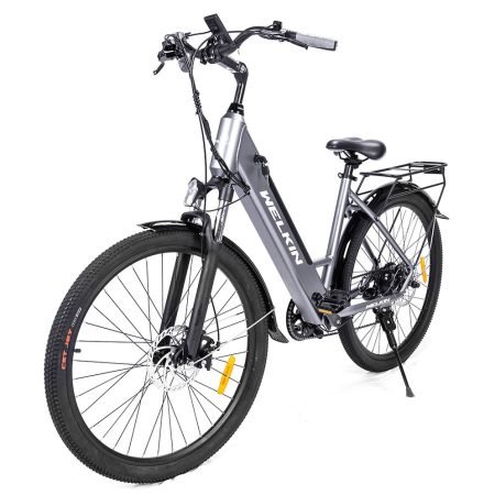 WELKIN WKEM Electric Bicycle W City Bike Silver x