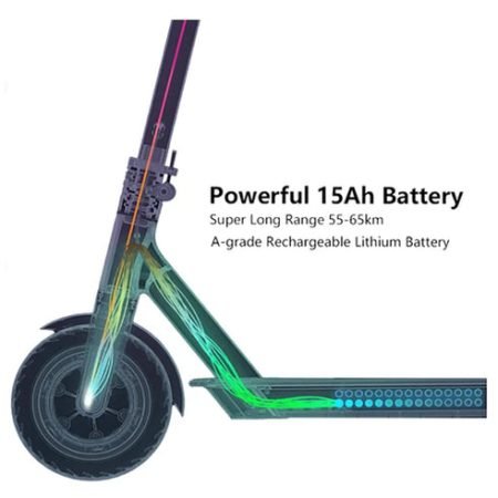 CMSBIKE V Electric Scooter Air Tires Black w p