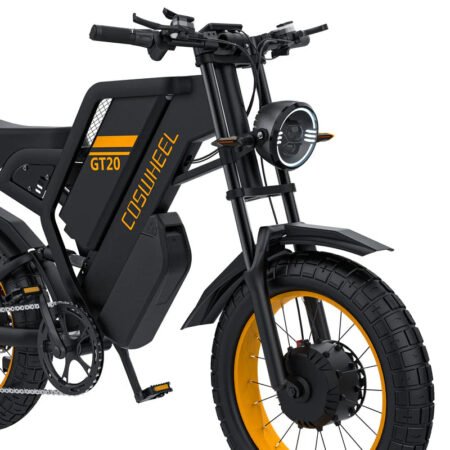 coswheel gt pro electric bike dual motor and dual battery pogo cycles