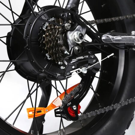 tourwheel fatbike t zwart versnellingen shimano