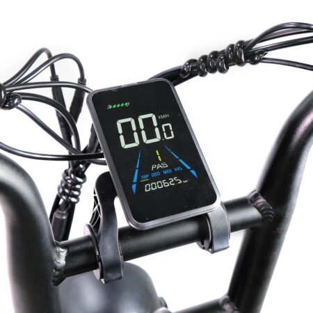 tourwheel fatbike t zwart stuur aanzicht