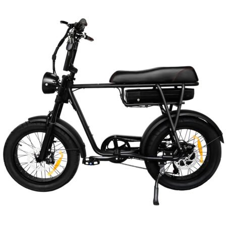 tourwheel fatbike t zwart zijaanzicht links