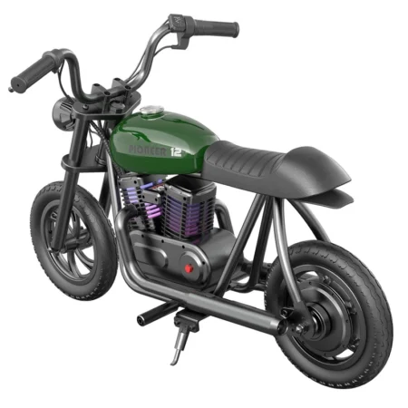 HYPER GOGO Pioneer Plus Electric Motorcycle for Kids Green w p