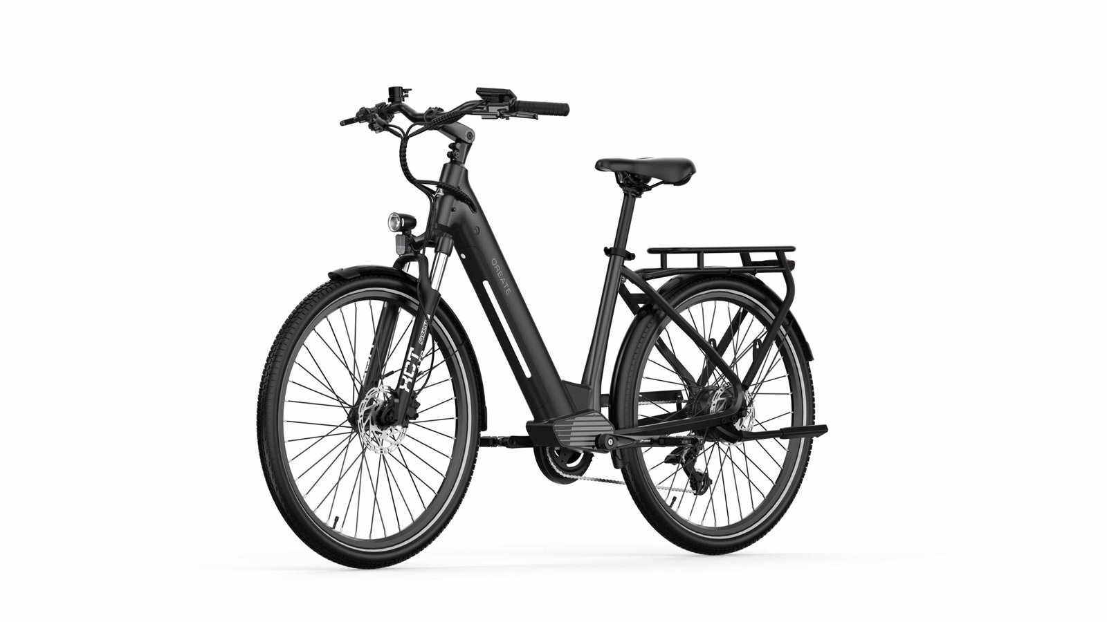 A Spadz Qreate City Pro Electric Bike JettyBlack