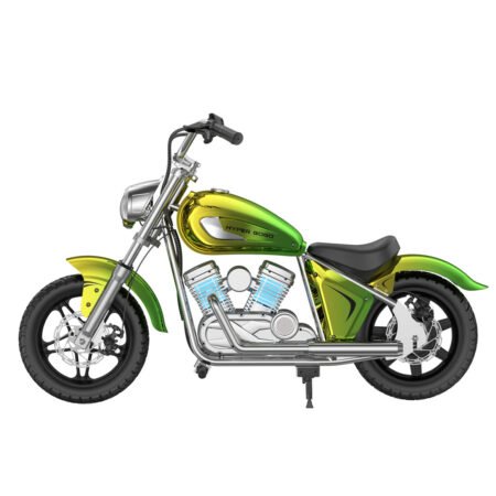 electric motorbike for teens m chrome green side x