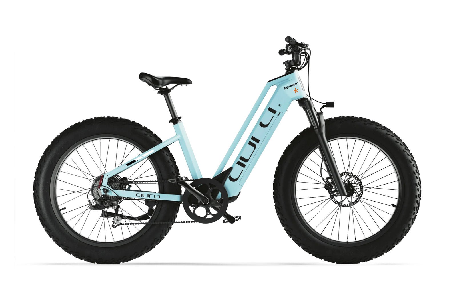 CyrusherAuraStep-ThroughFatTireE-Bike-Blue-1 CyrusherAuraStep ThroughFatTireE Bike Blue